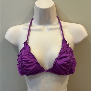 Seafolly Purple Triangle Bikini Top